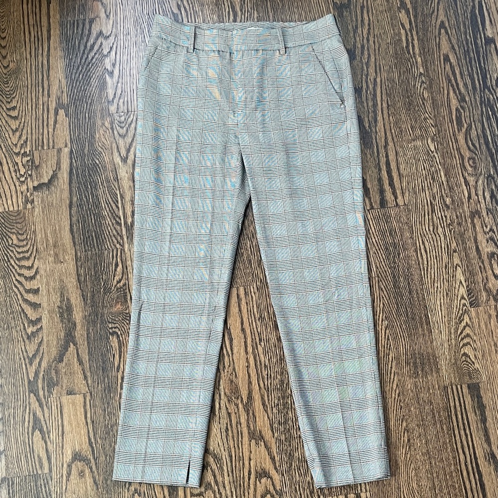 Zara Gray Plaid Pants